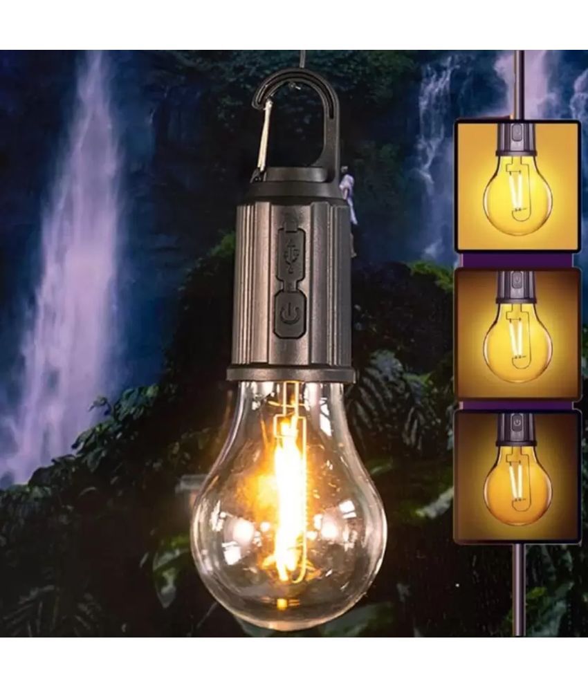     			CIELKART  Hanging Type-C Charging Retro Bulb Light, 24W White Emergency Light ( Pack of 1 )