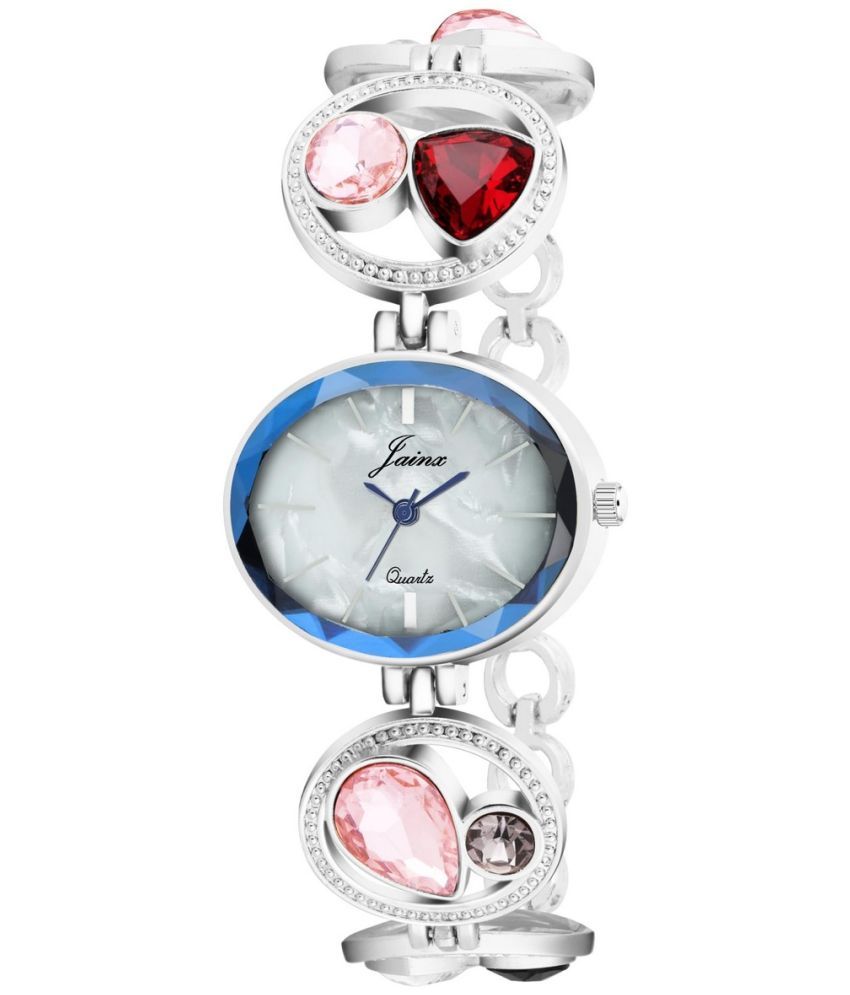     			Jainx Silver Metal Analog Womens Watch