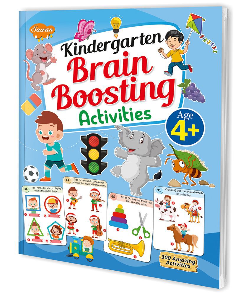     			Kindergarten Brain boosting activities book 4+ | 300 Amazing activity