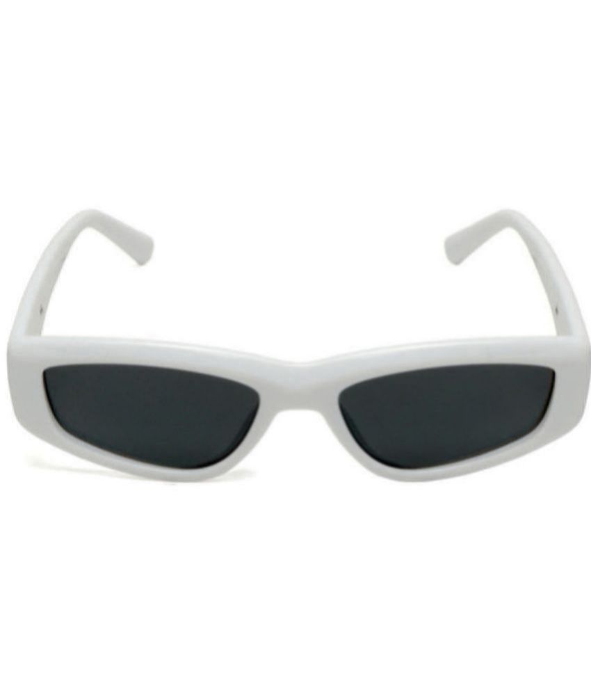     			MESPEE White Cat Eye Sunglasses ( Pack of 1 )