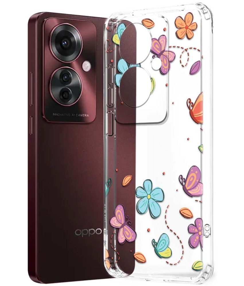     			NBOX Multicolor Printed Back Cover Silicon Compatible For Oppo F25 Pro 5G ( Pack of 1 )