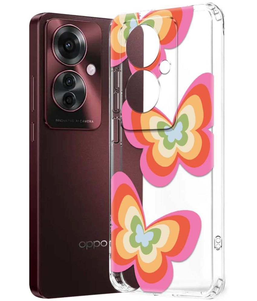     			NBOX Multicolor Printed Back Cover Silicon Compatible For Oppo F25 Pro 5G ( Pack of 1 )