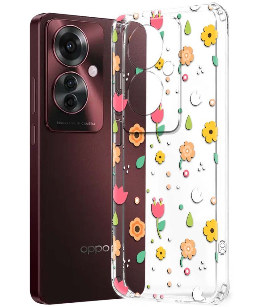     			NBOX Multicolor Printed Back Cover Silicon Compatible For Oppo F25 Pro 5G ( Pack of 1 )