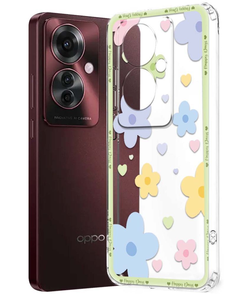     			NBOX Multicolor Printed Back Cover Silicon Compatible For Oppo F25 Pro 5G ( Pack of 1 )