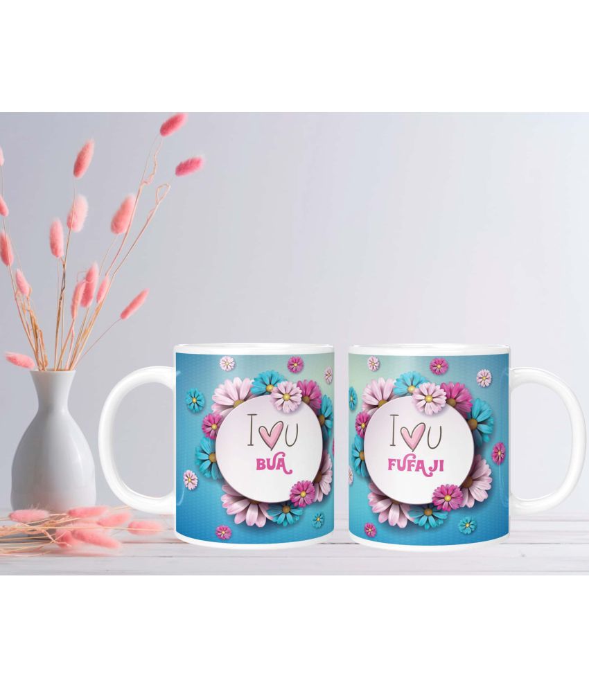     			NH10 DESIGNS BTS Printed Mug White Ceramic Coffee Mug ( Pack of 1 )