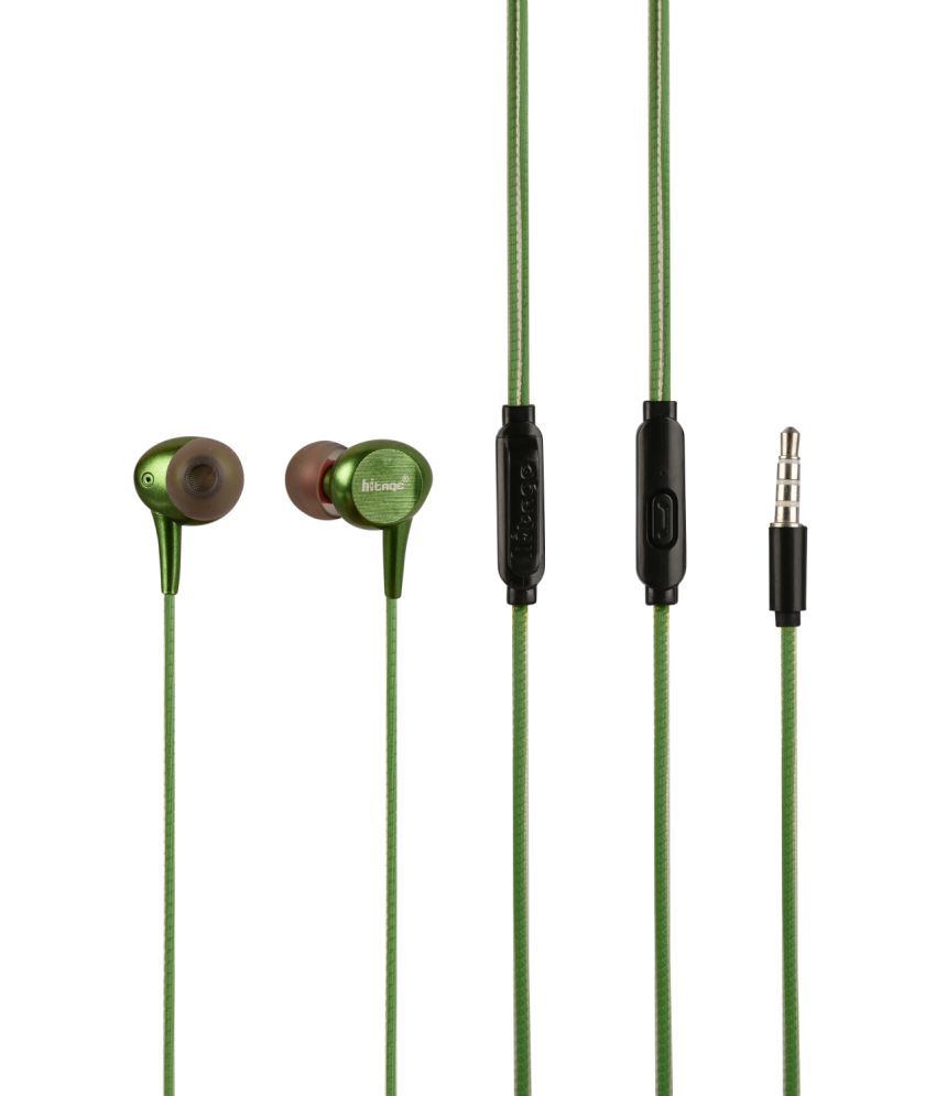     			hitage HB-131+Earphone 3.5 mm Wired Earphone In Ear Comfortable In Ear Fit Green