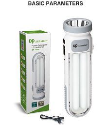 DP - 6W Rechargeable Flashlight Torch ( Pack of 1 )