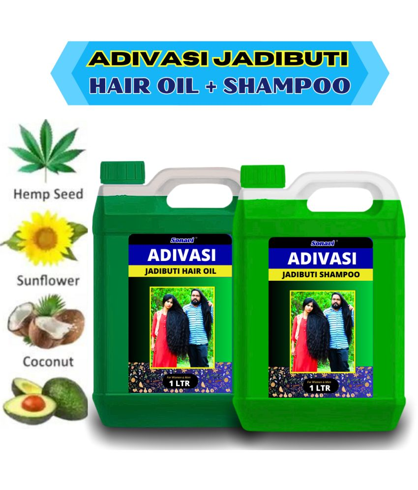     			Adivasi  Natural Hair Growth Herbal Hair Oil and Shampoo Combo