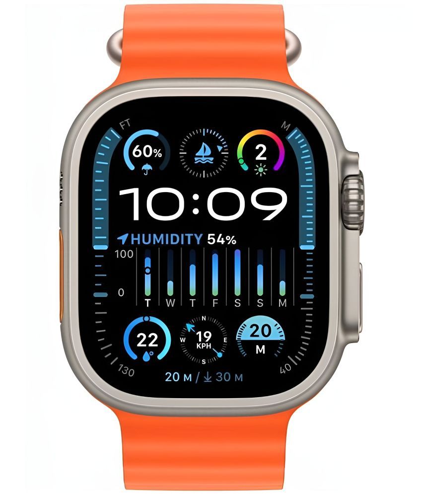     			COREGENIX ULTRA 2 MAX with Touch control Orange Smart Watch