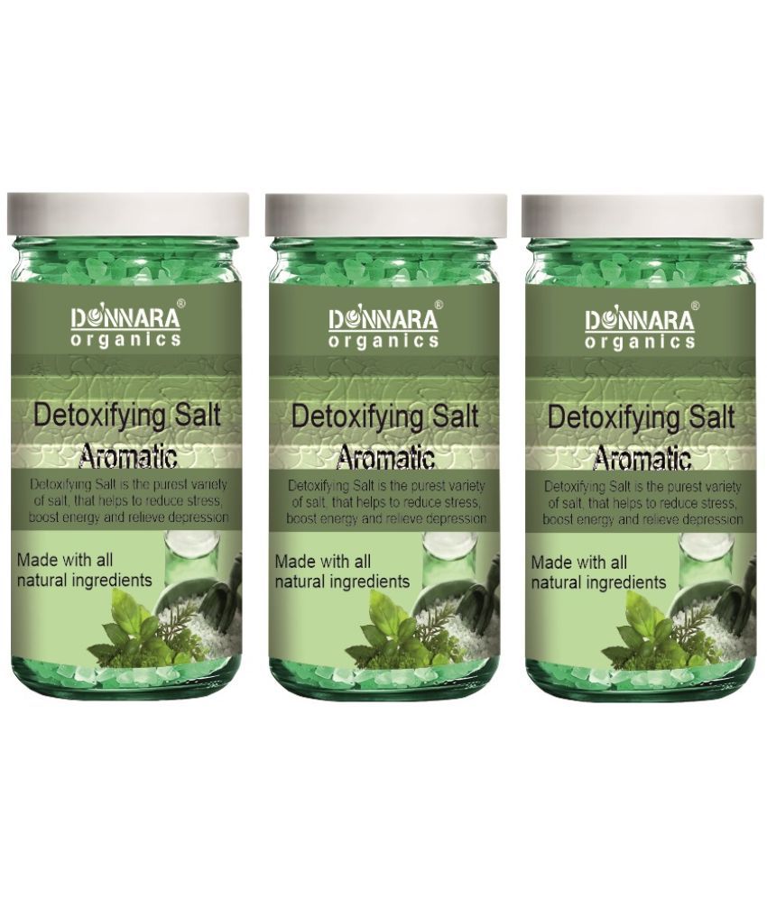     			Donnara Organics Bath Salt Crystal Aromatic bath Salt 200 g Pack of 3