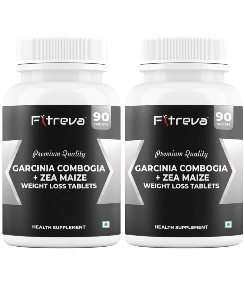     			Fitreva Garcinia Cambogia + Zea Maize Supplement for Weight Loss and Weight Management  (90 Tablets) 180 no.s Unflavoured Pack of 2