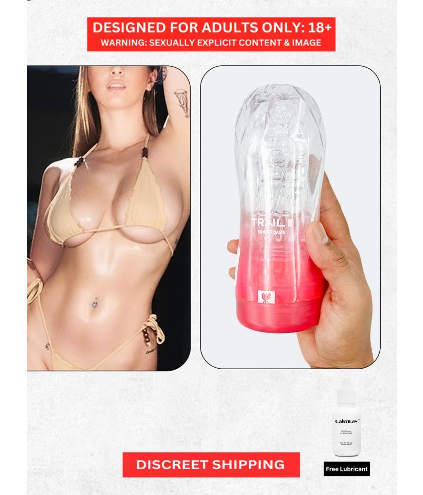     			Innovative Design Masturbator Cup- Body Safe Silicone Material Extra Dotted Texture | Male Masturbator Stroker | by Naughty Nights with Free Kaamraj Lube