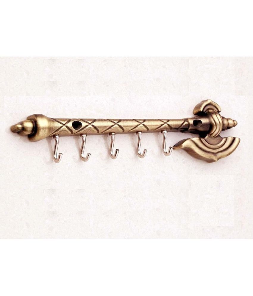     			JaipurCrafts Gold Brass Key Holder - Pack of 1