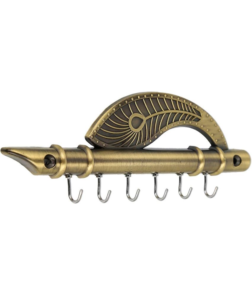    			JaipurCrafts Gold Brass Key Holder - Pack of 1