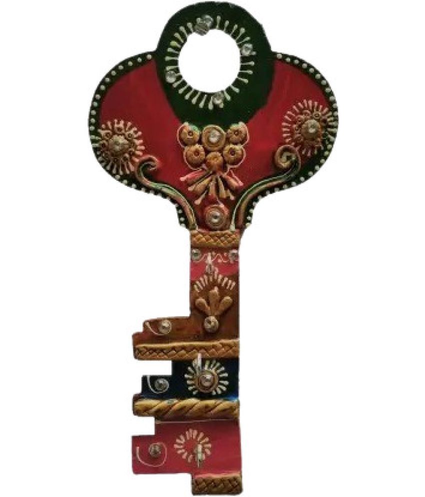     			JaipurCrafts Multicolour Wood Key Holder - Pack of 1