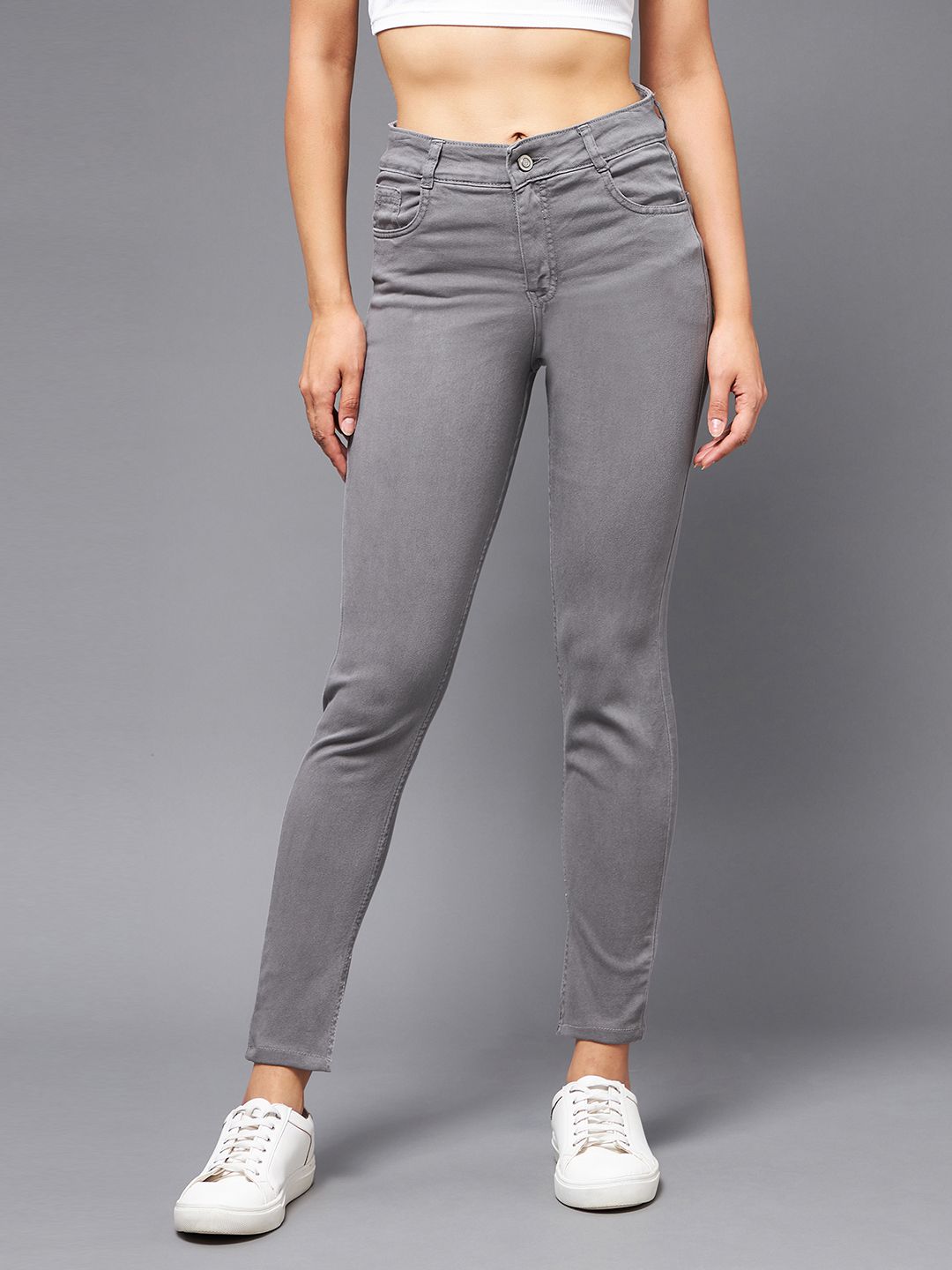     			Miss Chase - Dark Grey Denim Skinny Fit Women's Jeans ( Pack of 1 )