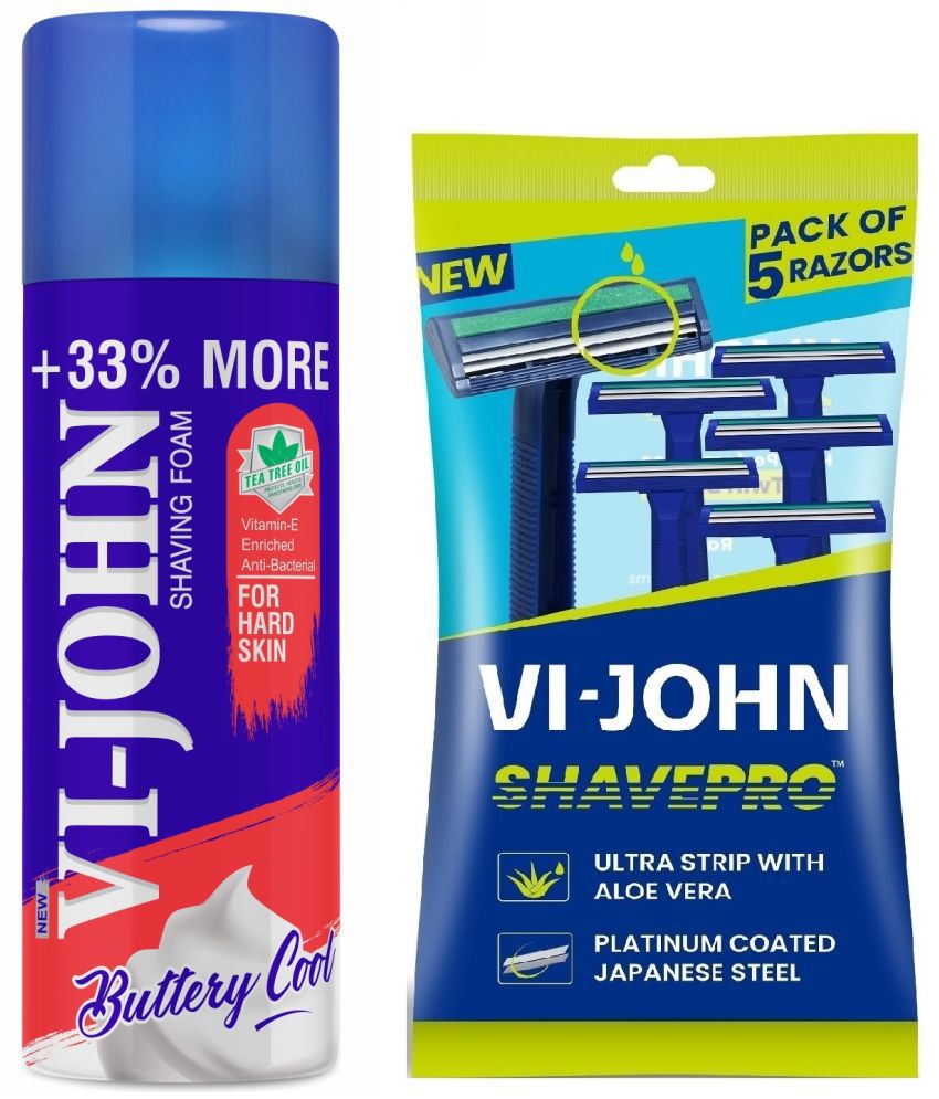     			Vi-John Razor  & Shaving Foam 400 mL