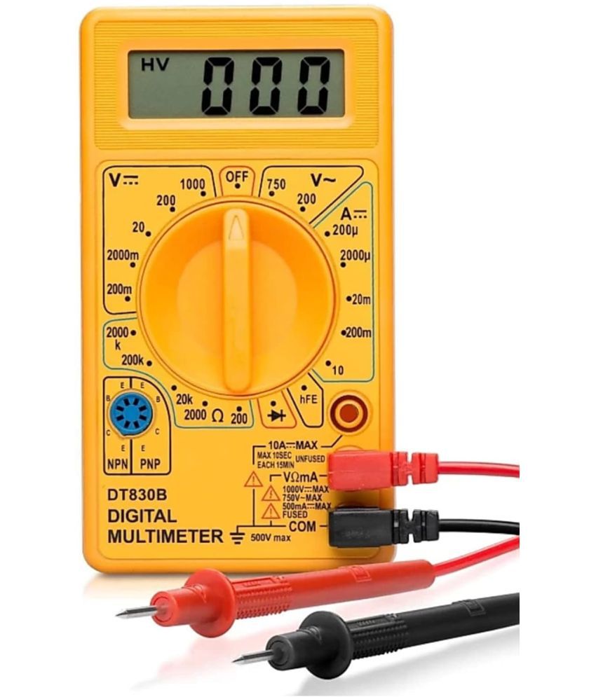     			Vikeko Multimeter DT830 LCD AC DC Measuring Voltage Current. Output Voltage Ampere Ohm Tester Probe DC AC LCD Overload Protection.