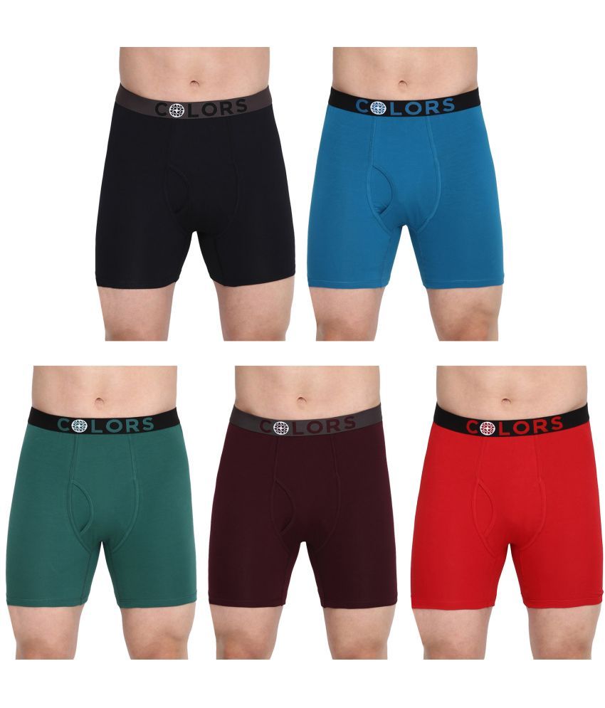     			COLORS by Rupa Frontline Multicolor Cotton Men's Briefs ( Pack of 5 )