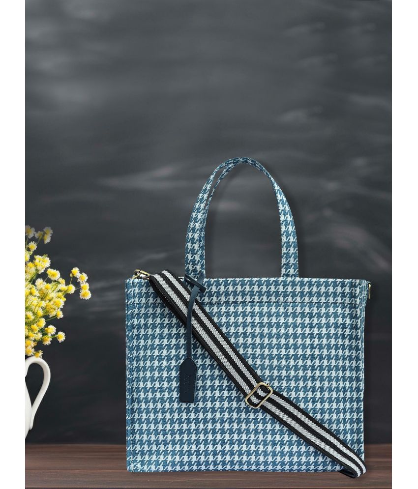     			Bagsy Malone Blue PU Tote Bag