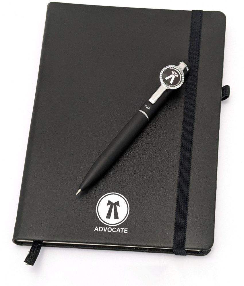     			UJJi Advocate Logo Metal Pen with Notebook Set