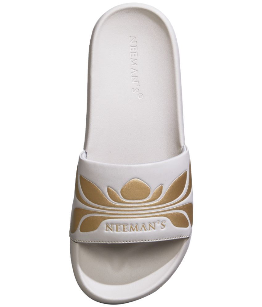     			neeman Gold Women's Slide Flip Flop