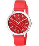 Lorem Red Plastic Analog Womens Watch