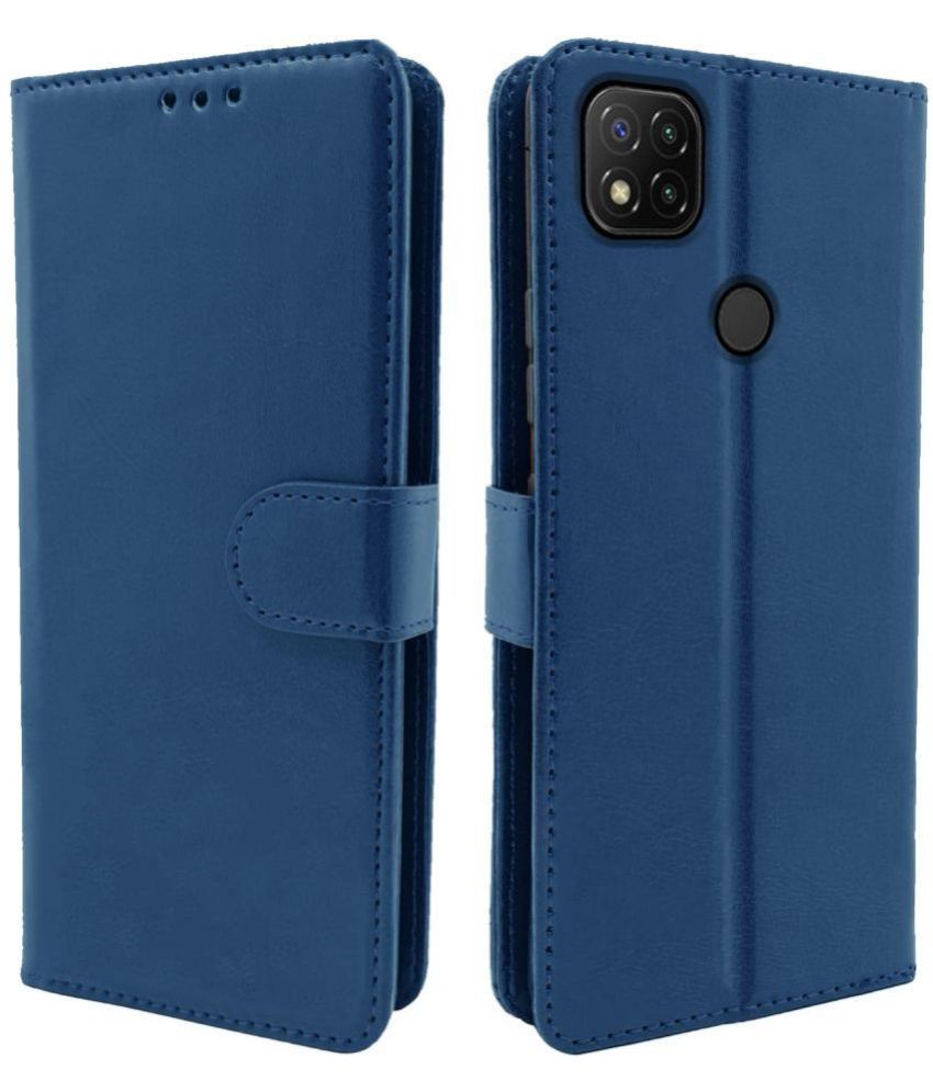     			Balkans Blue Flip Cover Artificial Leather Compatible For Xiaomi Mi Redmi 10A ( Pack of 1 )