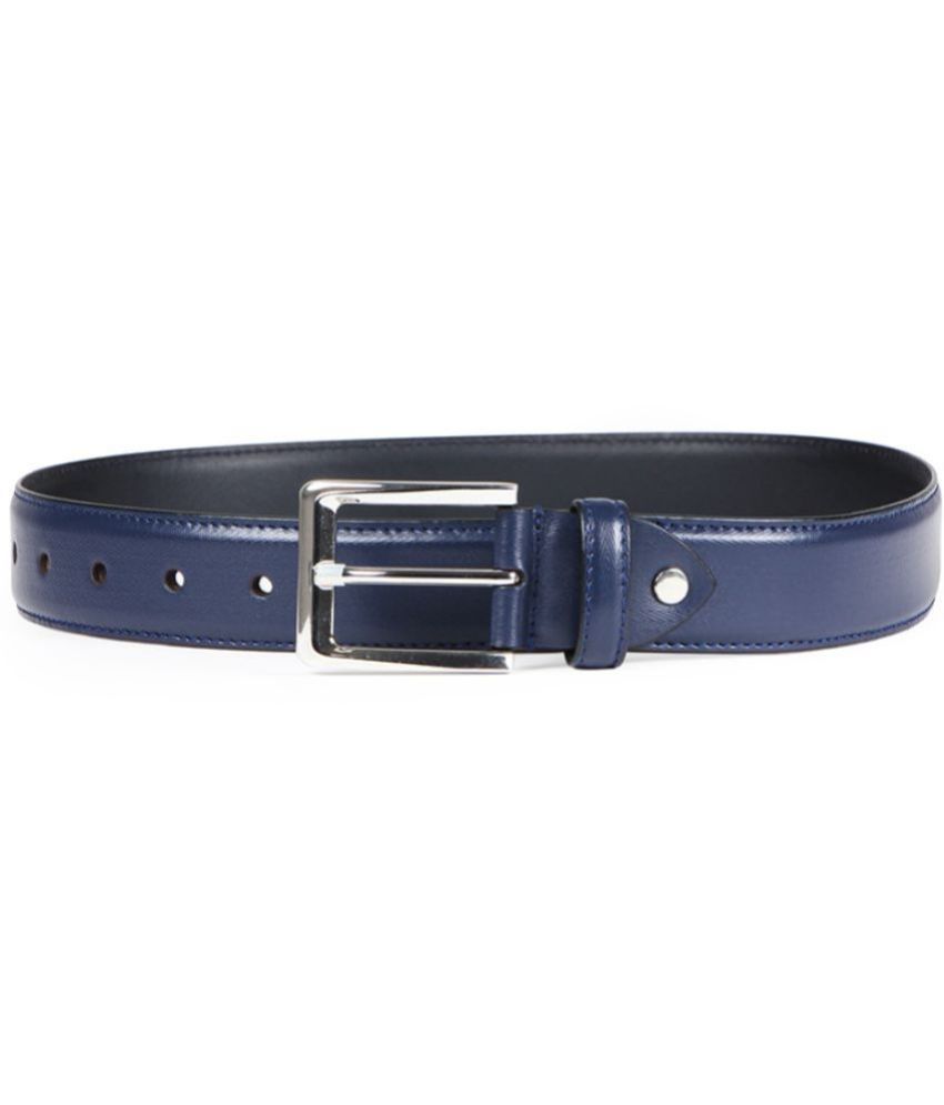     			Bonjour - Blue Leather Men's Formal Belt ( Pack of 1 )