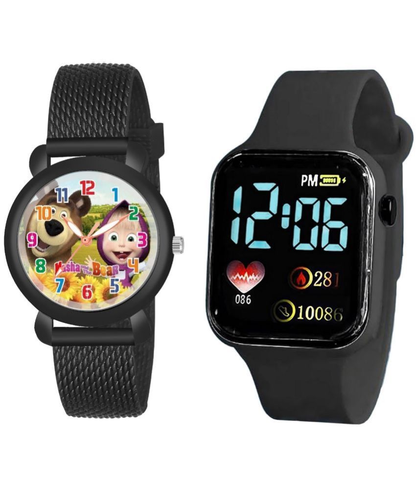     			Cosmic Multicolor Dial Analog Girls Watch ( Pack Of 2 )