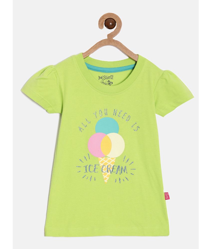     			Dixcy Slimz Green Cotton Girls T-Shirt ( Pack of 1 )