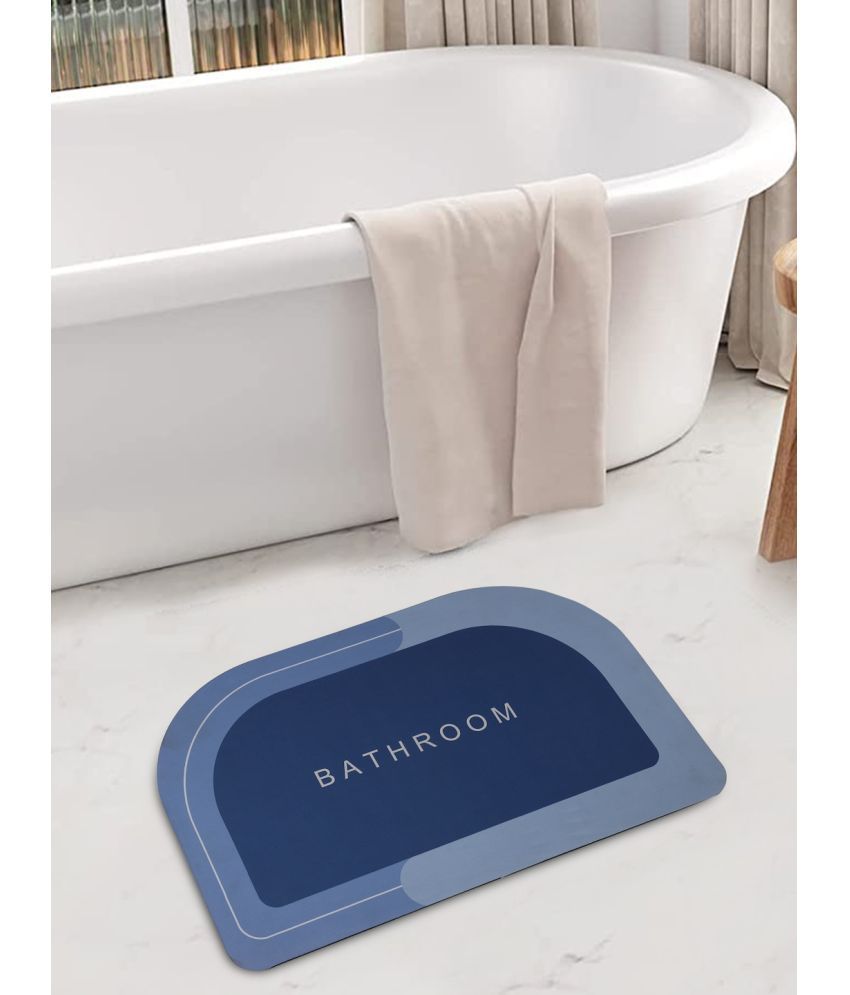     			FABINALIV Anti-skid Rubber Bath Mat 40x60 cm ( Pack of 1 ) - Blue