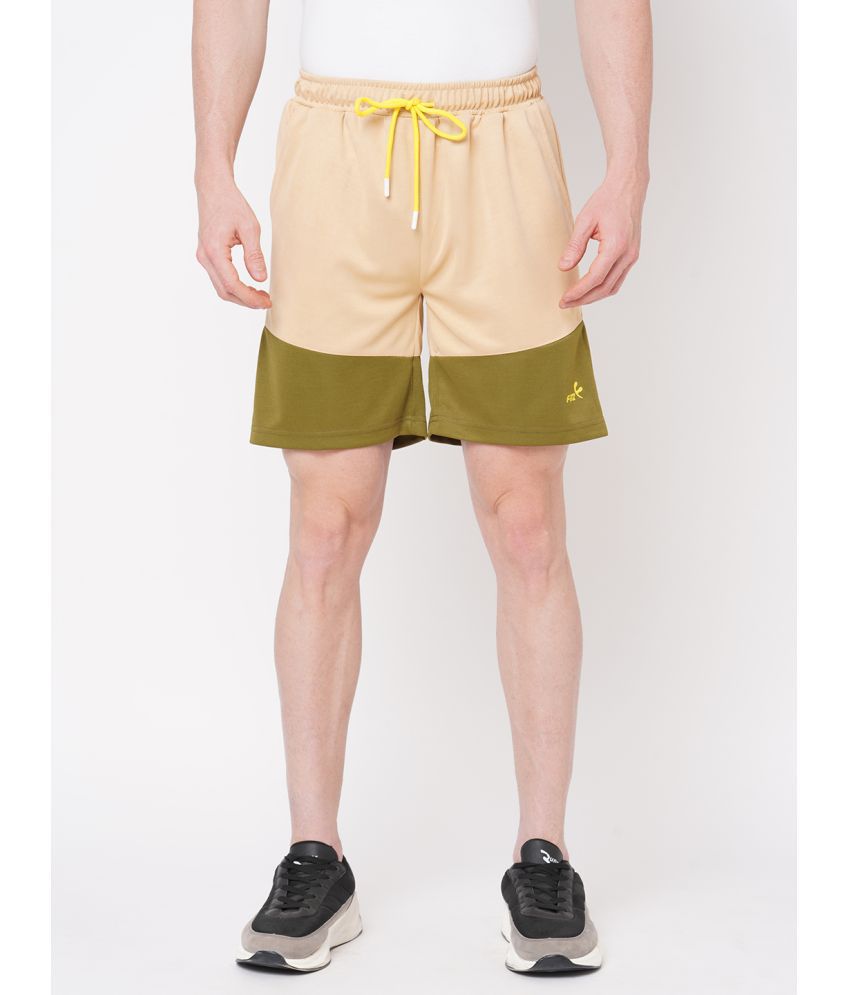     			Fitz Beige Polyester Men's Shorts ( Pack of 1 )