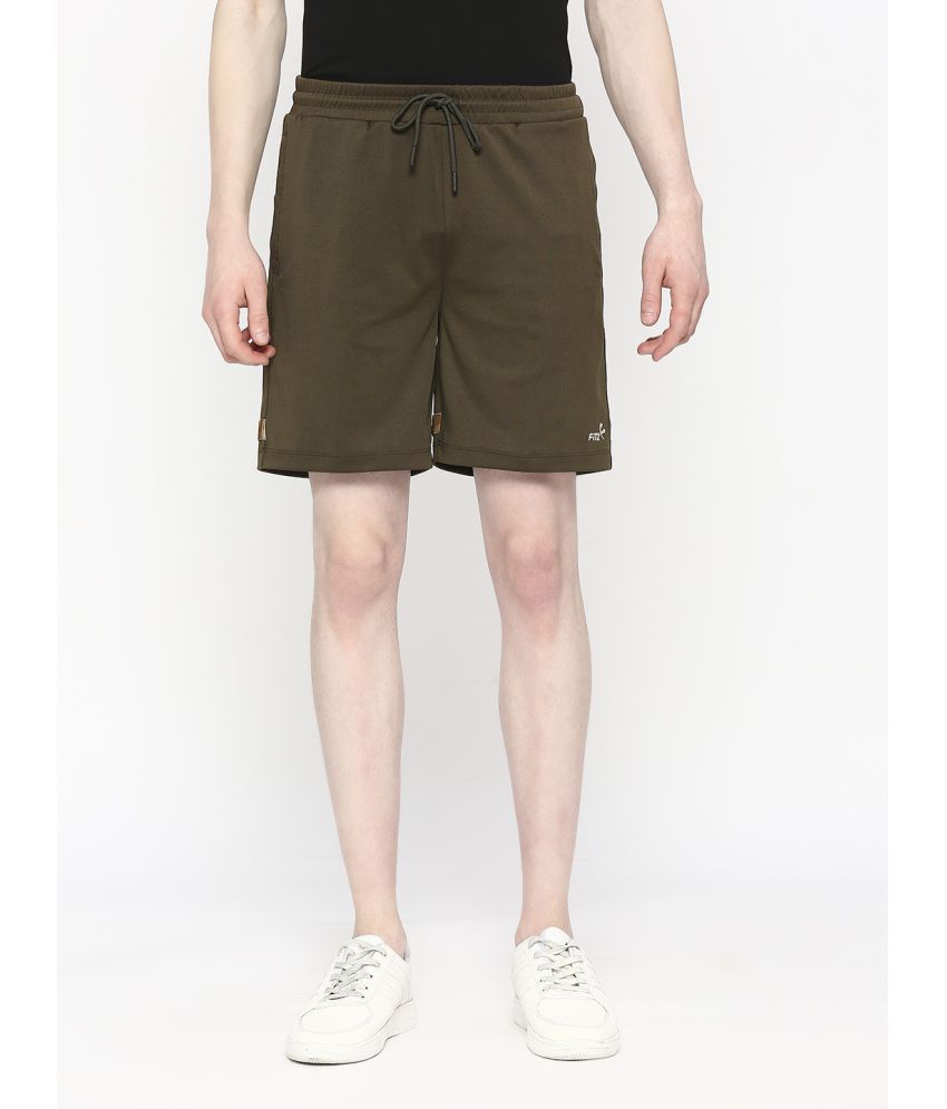     			Fitz Green Polyester Men's Shorts ( Pack of 1 )