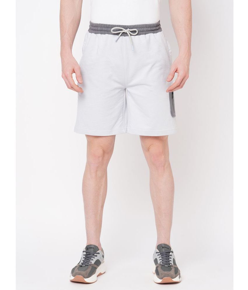     			Fitz Grey Cotton Blend Men's Shorts ( Pack of 1 )