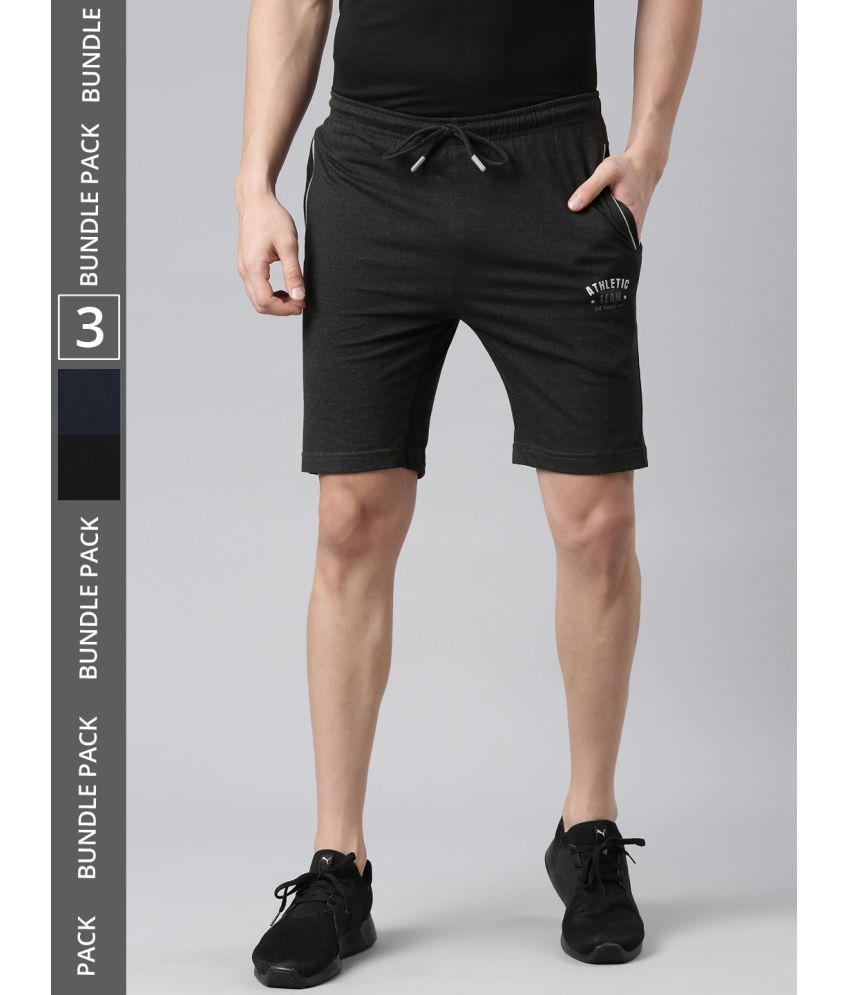     			Force NXT Multi Cotton Blend Men's Shorts ( Pack of 3 )