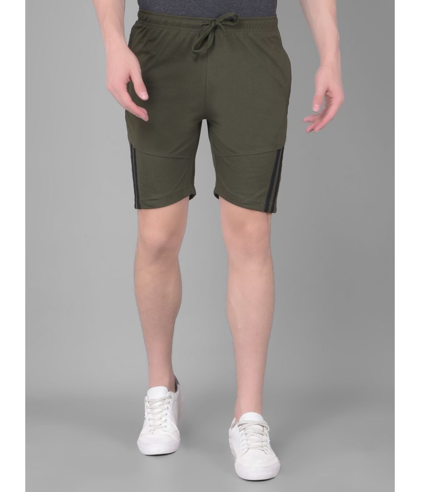     			Force NXT Olive Cotton Blend Men's Shorts ( Pack of 1 )