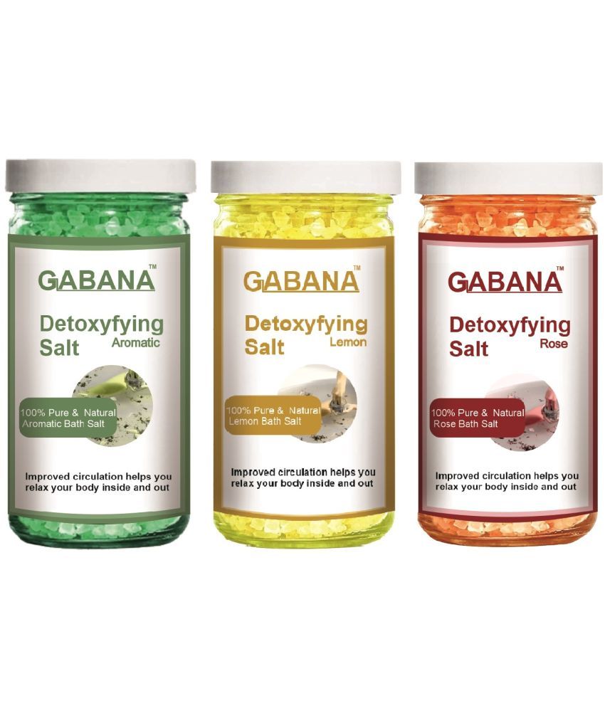     			GABANA Crystal Natural Bath Salt 200 g Pack of 3