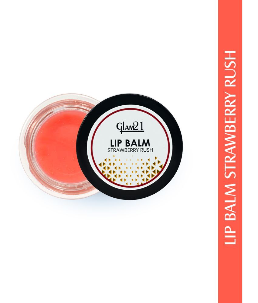     			Glam21 Lip Balm In Strawberry Rush & Vitamin E Flavour Care Long Staying & 12 Hours Hydration 12gm