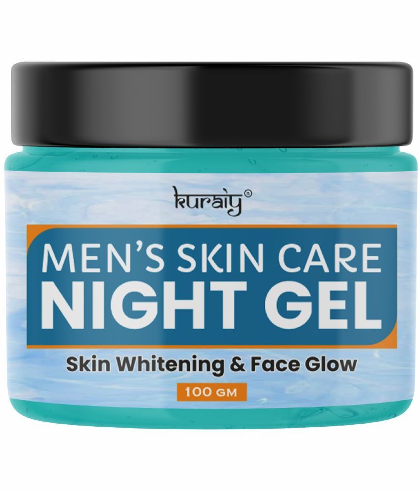     			KURAIY Men's Night Gel Skin Whitening & Skin Glow Face Gel for All Skin Types 100g Pack of 1