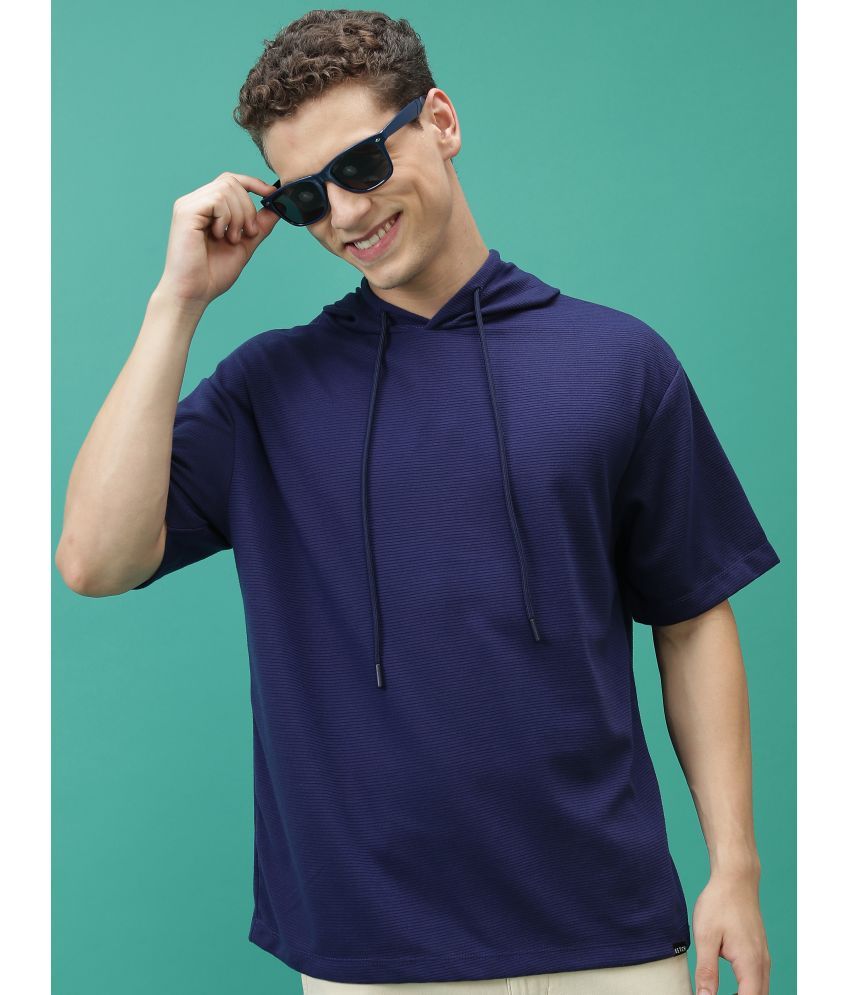     			Ketch Pack of 1 Polyester Oversized Fit Men's T-Shirt ( Navy Blue )