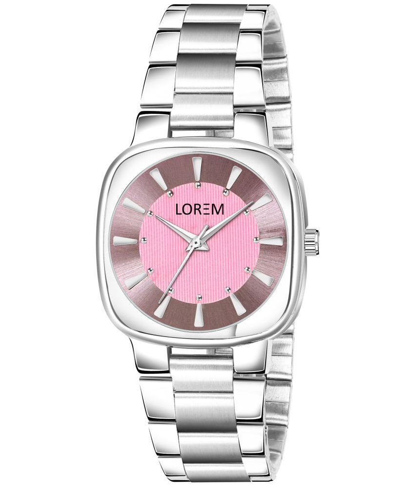     			Lorem Silver Metal Analog Womens Watch