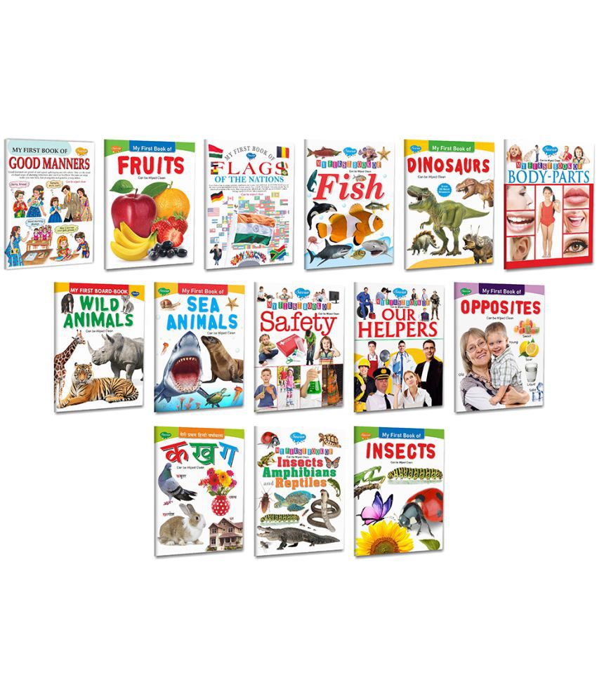     			Picture Book Collections for Early Learning (Set of 14) - My First Book of Fruits, My First Book of Wild Animals, My First Book of Body Parts, My First Book of Our Helpers, My First Book of Opposites, My First Book of Good Manners, My First Book of Safety.