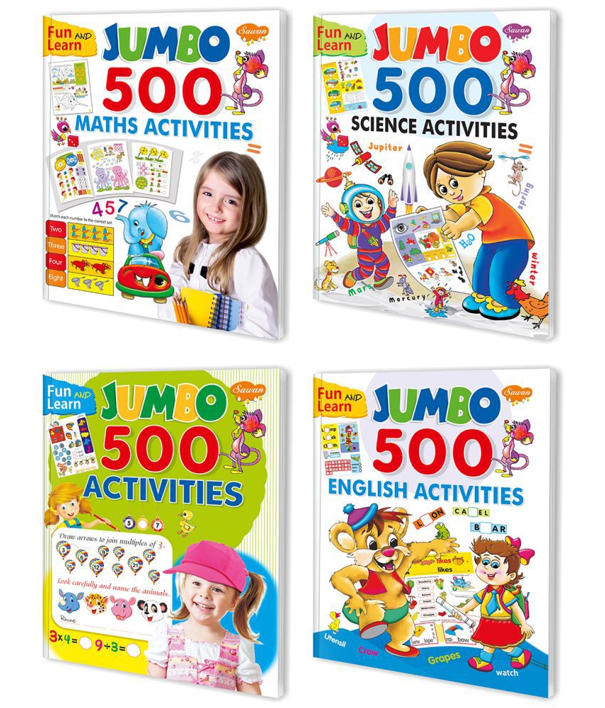     			STEM activity| Pack of 4 Books  | Super jumbo combo for collecters and library Activity books