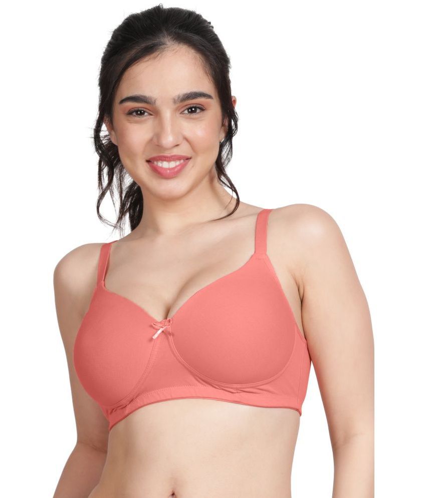     			Susie Peach Cotton Blend Lightly Padded Women's T-Shirt Bra ( Pack of 1 )