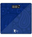 K-life WS-109 Electronic Digital Weight Machine 180 Kg Capacity Weighing Scale (Blue Arabic)