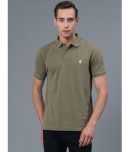 Red Tape Cotton Regular Fit Solid Half Sleeves Men's Polo T Shirt - Olive ( Pack of 1 )