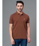 Red Tape Cotton Regular Fit Solid Half Sleeves Men's Polo T Shirt - Brown ( Pack of 1 )