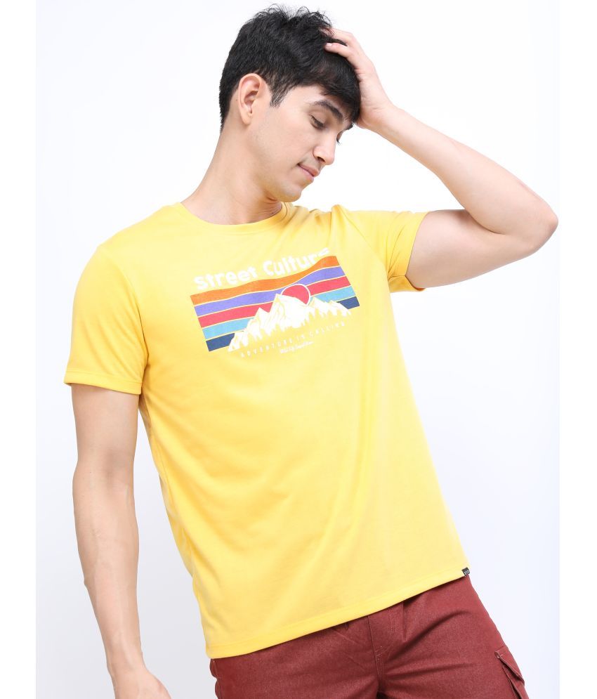     			Ketch Pack of 1 Polyester Slim Fit Men's T-Shirt ( Yellow )