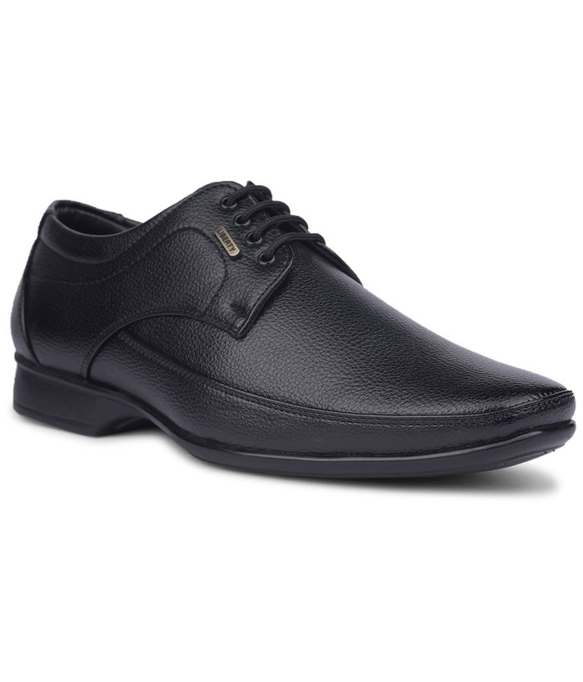     			Liberty Black Men's Derby Formal Shoes